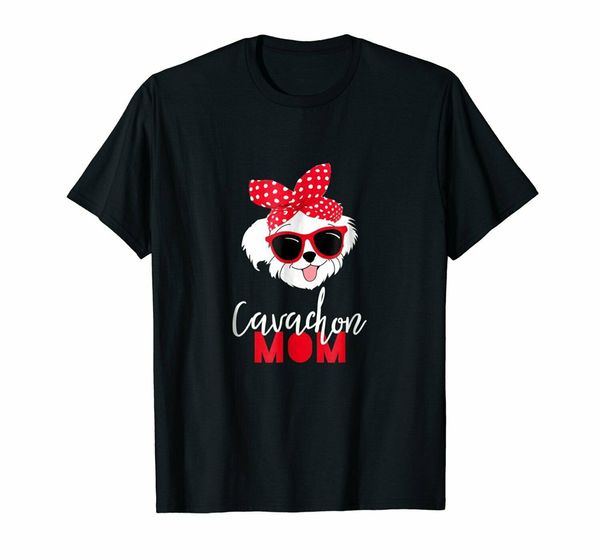 

cavachon shirt funny dog tshirt puppy lovers mom fur mama outfit tee shirt, White;black