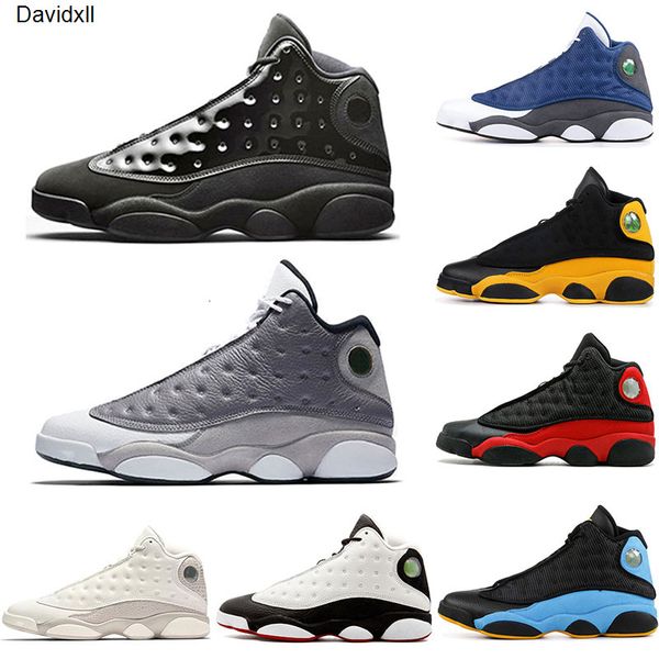 

13 13s cap and gown blackout bred mens basketball shoes 13s atmosphere grey toe navy terracotta blush red dmp hyper royal sports trainers