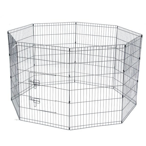 

pet pen folding wire fence with black tape opening