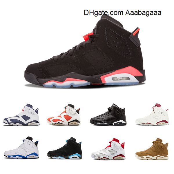 

6 men basketball shoes unc hare carmine white infrared black cat sports blue olympic oreo angry bull olympic maroon 6s sports sneakers