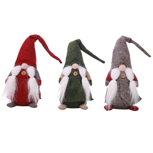 

17 inches christmas standing faceless gnome swedish figurines plush doll handmade xmas holiday window decoration gifts