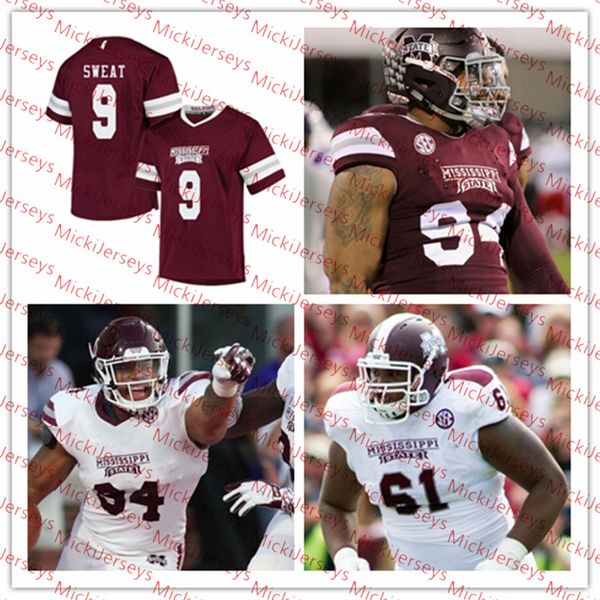 

Custom Mississippi State Bulldogs Football Jersey DAK PRESCOTT FLETCHER COX Preston Smith Montez Sweat Pernell McPhee KJ. WRIGHT MSU Jersey