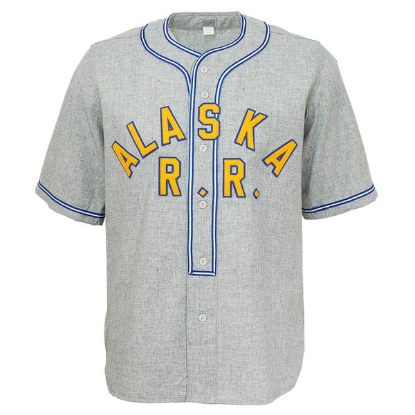 

Alaskan Railroad 1948 Road Jersey 100% Stitched Embroidery Logos Vintage Baseball Jerseys Custom Any Name Any Number