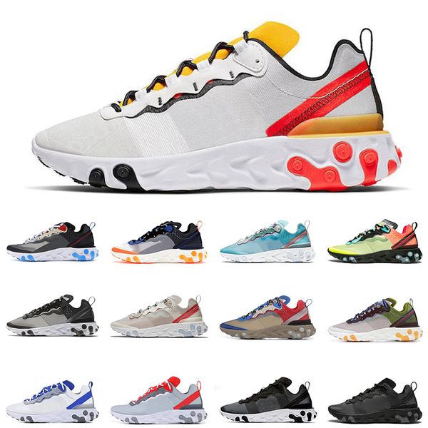 

2020 react element 87 55 running shoes undercover x tour yellow turbo green sail desert sand mens react trainers designer sport sneakers