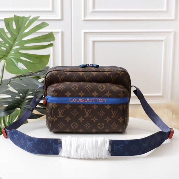 

classic new small messenger bag for women and men real leather canvas totes shoulder bag for ladies size 25x17x5cm