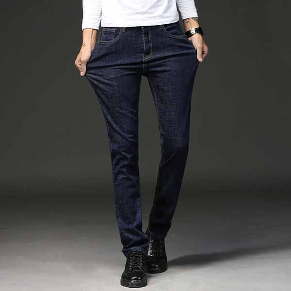 

2018 new men activities jeans male jeans fashion long pants soft men feet sell, Blue