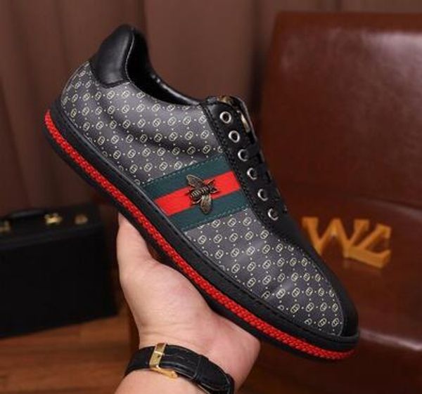 

2019 men de igner luxury hoe white ca ual bee girl women neaker leather embroidery g bee cock tiger brand chau ure ize 35 46