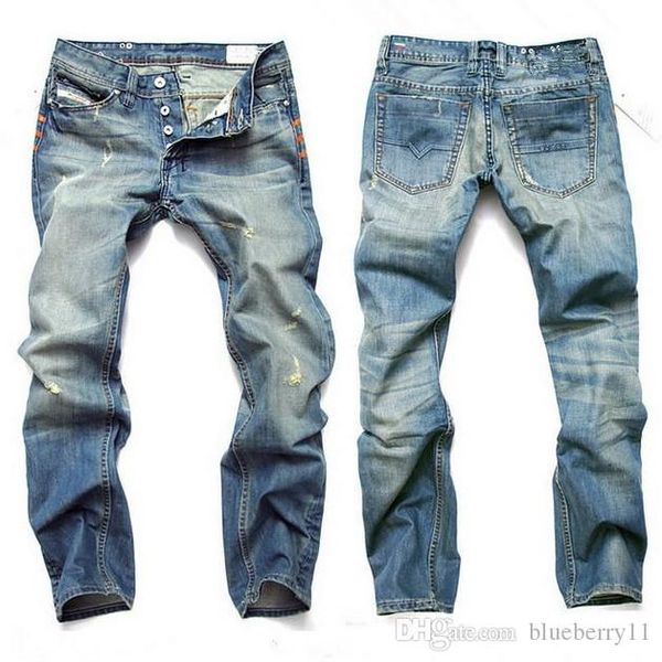

Men fa hion jean light blue jean for man ca ual traight cowboy jean trou er for man male ize 28 42