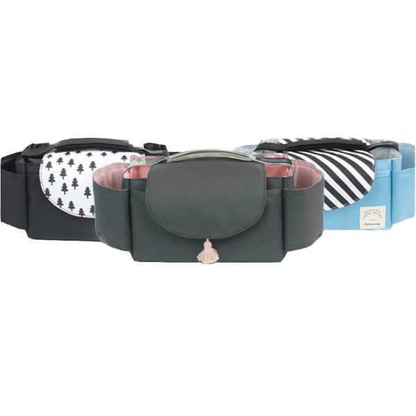 

baby stroller accessories waterproof cup holder stroller organizer baby carriage pram buggy cart hanging bag cartoon bottle bag