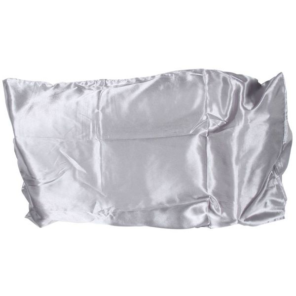 

51x76cm polyester pure pillowcase artificial silk pillow case cover satin bed pillows cases pillowcases soft for hair gre