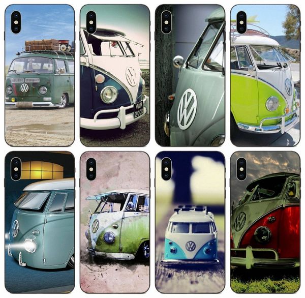 

[tongtrade] retro mint green vw bus case for iphone 11 pro 8 7 6 5 plus x xs max xr galaxy core 8262 prime huawei g play sony xperia z5 case