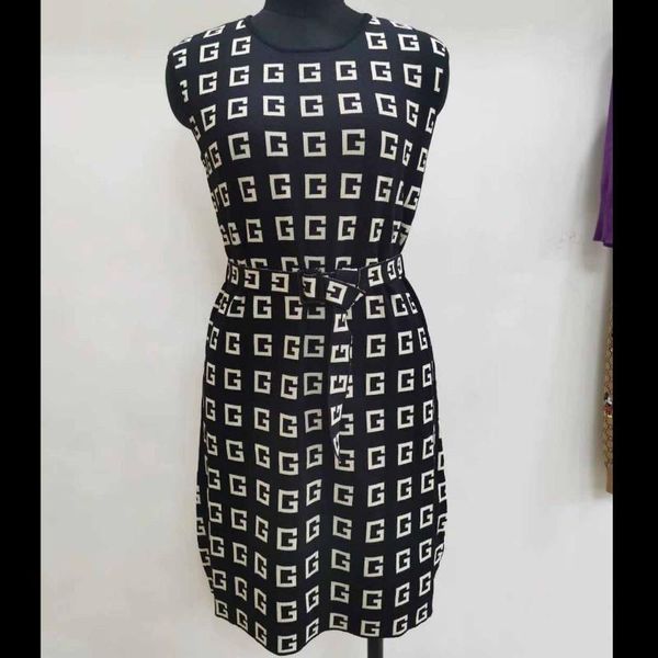 

womens skirts women designer skirt with sashes ladys brand letter print dress new fashion style sleeveless skirt 2020 luxury womens clothes, Black;gray