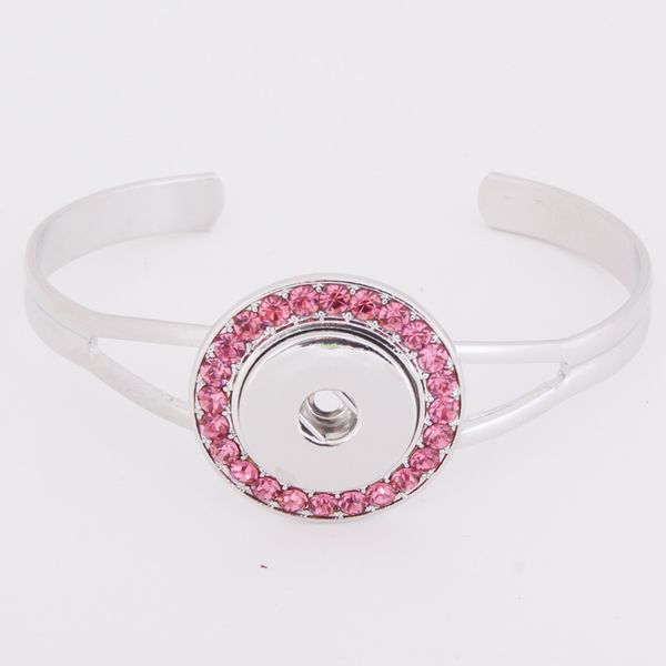 

wholesale 3 colors vintage 056 18mm snap button bracelet bangle interchangeable charm jewelry for women men gift, Golden;silver