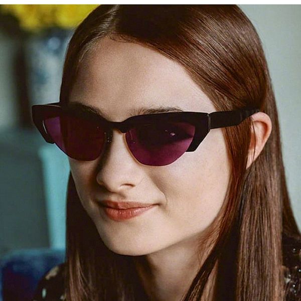 

pawxfb 2019 fashion cat eye sunglasses women brand designer retro clear purple sun glasses female oculos de sol feminino uv400, White;black