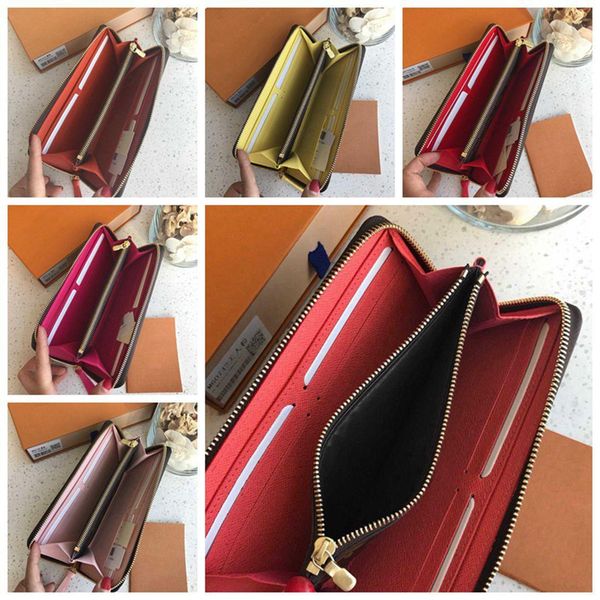 

designer luxury handbags purses womens wallets designer coin purse luxury designer bags business card holder portafoglio uomo wallets, Red;black