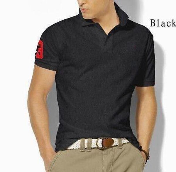 

hi summer big horse embroidery logo designs polo shirt men short sleeve casual men shirts slim fit polo homme cotton men polo, White;black