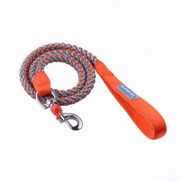 

reflective nylon braided leash for dogs durable non-slip woven leash for walking and training pet dogs quality