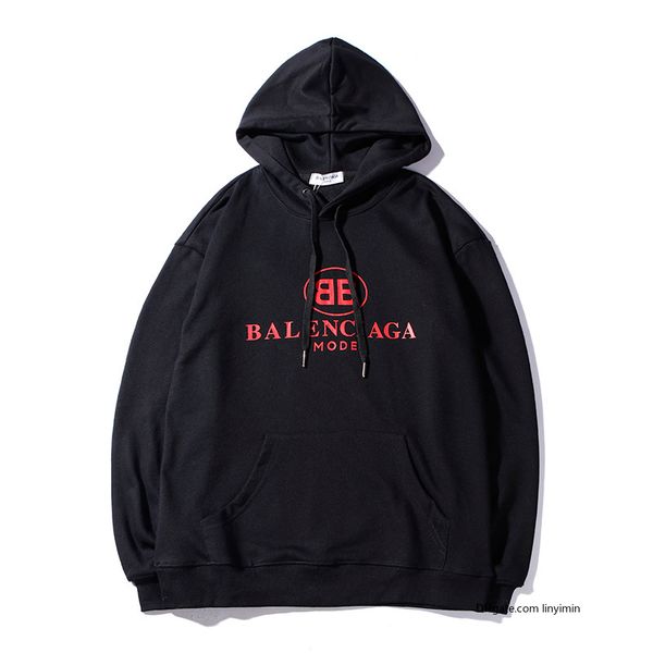 

balenciaga balenciaga blcg мужчины женщины толстовки дизайнер bl 906 новая мода bb с длинным рукавом мужчины толстовки милый бойфренд стиль, White