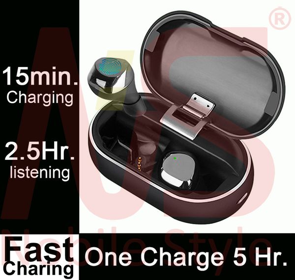

mini earbuds tws #72 hours with charging case# wireless bluetooth 5.0 earphone 3pairs ear fits pk h1 chip air 2 ap2 ap3 i500 i8 i12 pods i9s
