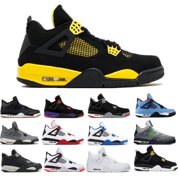 

2020 fashion 4 men basketball shoes 4s new bred loyal blue cool grey singles day tattoo running shoes sports trainers sneaker size 7-13