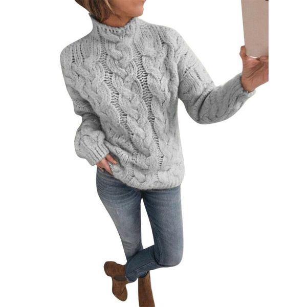 

solid elastic cotton blend fashion women sweater autumn winter casual students knitted pullover turtle neck school, White;black