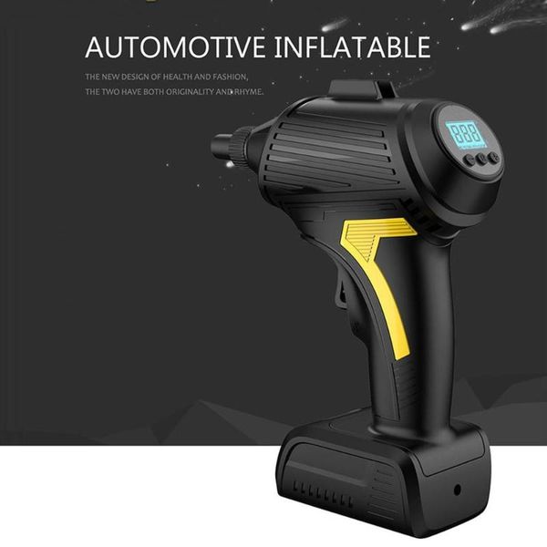 

handheld wireless digital display air pump plastic + metal preset tire pressure digital display control 1 pcs