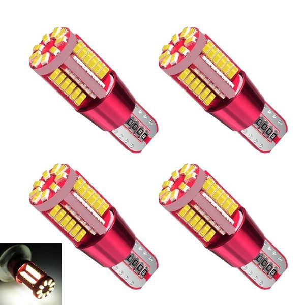 4pcs Car T10 Halogen Bulbs For Marker Clearance Light Auto Side Lamp W5W 158 Red
