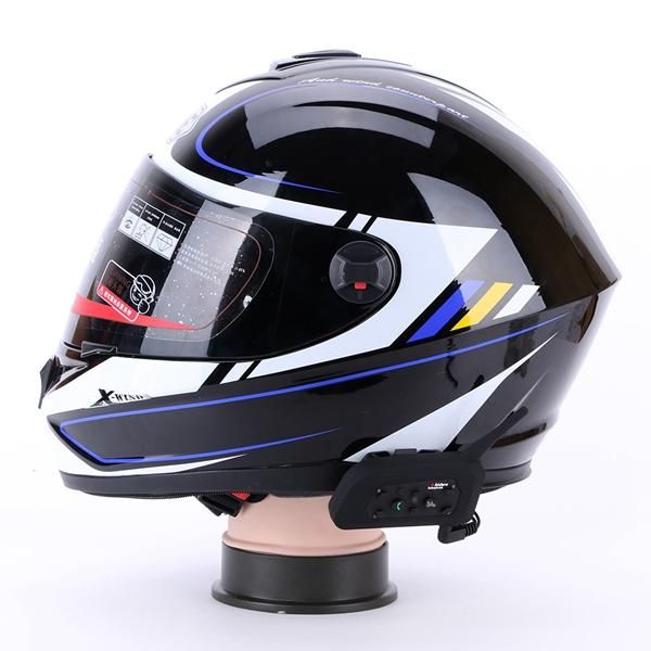 2 Stück 1000M Motorradhelm-Intercom-Headset mit Bluetooth-Funktion