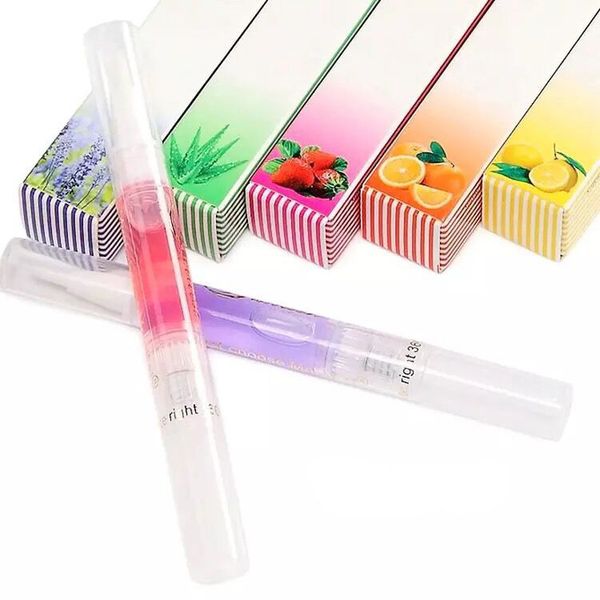 

dropshipping cuticle revitalizer oil fruits nail art treatment manicure soften pen tool nail cuticle oil for nail tips makeup tools