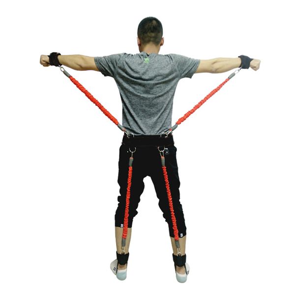 

200lbs resistance bands boxing fitness training belt leg strength exercise h7jp
