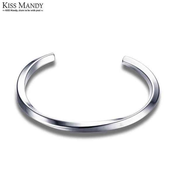 

kiss mandy new arrival bracelets & bangles silver jewelry stainless steel link chain for man jewelry kb443, Black