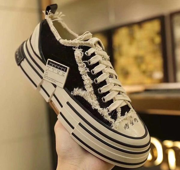 

new luxury canvas shoe designer men women thick bottom sneakers fashion luxury designer casual shoes black street footwear couple shoe