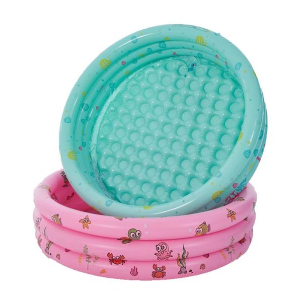 

1set infants inflatable swimming pool round safety pvc swim pool with repair patch kits for kids baby toddler 100x40cm