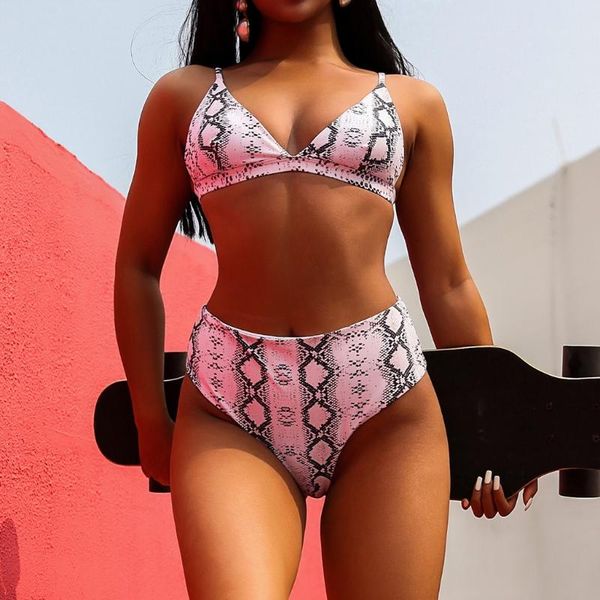 

2019 swimsuit for women& pregnant swimsuit bikini snake leopard zebra print swimwear push-up padded s//xl #20z, White