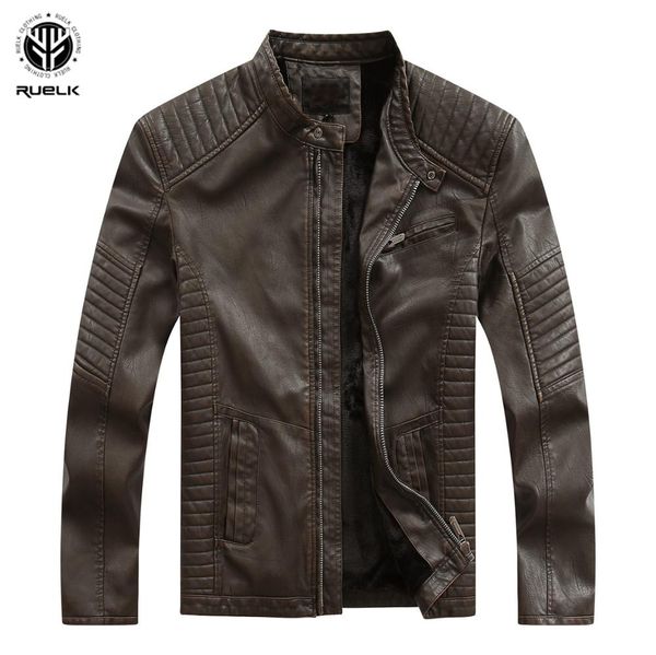 

quality striped men's pu leather jackets coats for men fitness male suede jacket casaco masculino casual coat male clothing, Black