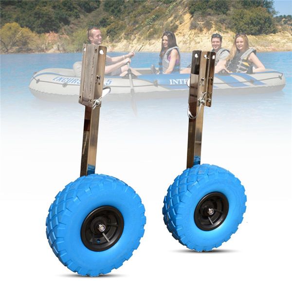 

stainless steel boat transom launching wheel for inflatable boat kayak dinghy yacht raft trolley kayak accessories