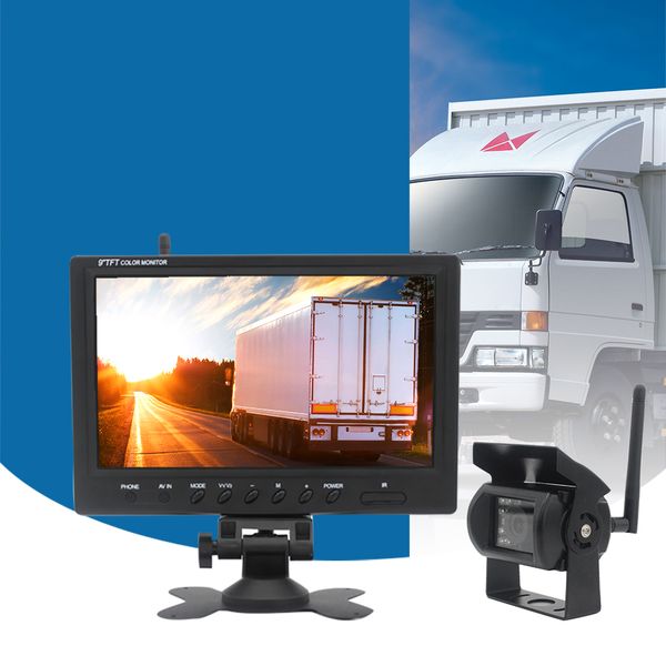 

analog signal 9-inch video image 24v truck parking system parktronik wireless rear view system car