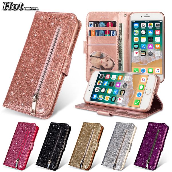 

Роскошный кошелек Чехол для телефона Hoesje iphone 7 Чехол Flip Glitter Чехлы для телефона Coque