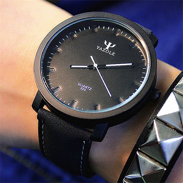 

montre femme modern fashion mens black quartz watch women leather bracelet casual wrist watch for man, Slivery;brown