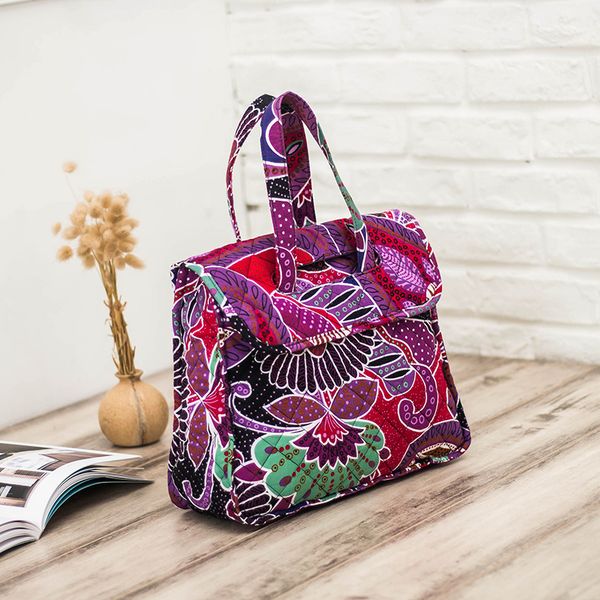 

new style korean-style hand flower cloth bag casual handbag