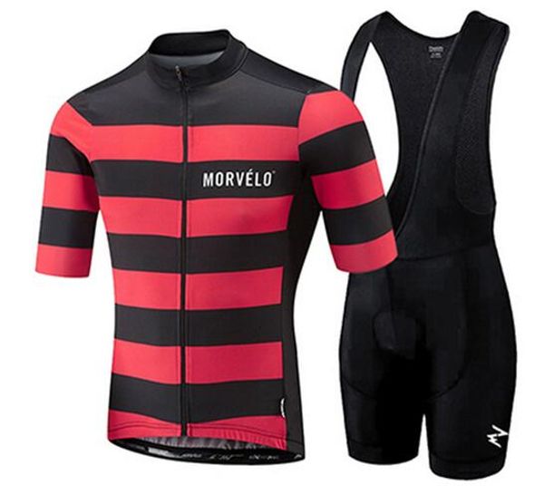 

morvelo 2019 cycling jerseys summer set bike shorts kit ropa ciclismo quick-dry pro team cycling jersey maillot 9d gel pad, Black;blue