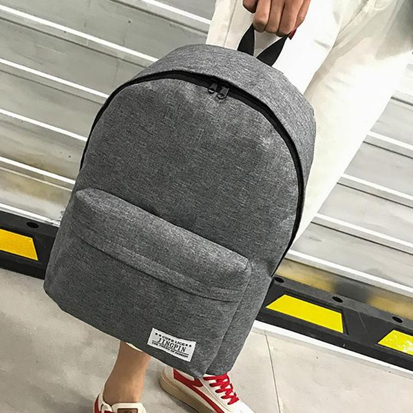 

women backpack school bags for teenager girls student solid color canvas backpack bag fashion travel college style #j4s