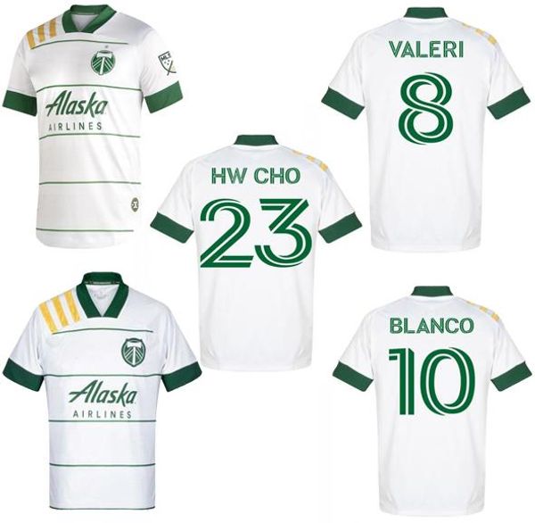 

2020 portland timbers home soccer jersey 20 21 #8 valeri #10 blanco soccer shirt #16 valentin #21 chara football uniform, Black