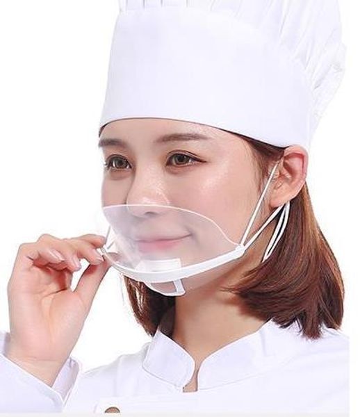 

100 pieces of transparent mask catering special cook food anti-fog l plastic kitchen restaurant smile