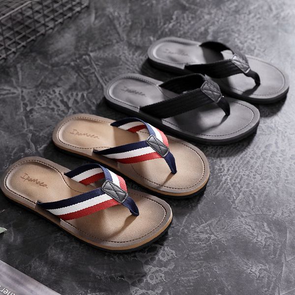 

men flip flops summer slippers shoes 2019 new mixed colors sandals male slipper indoor or outdoor flip flops beach shoes 4998, Black