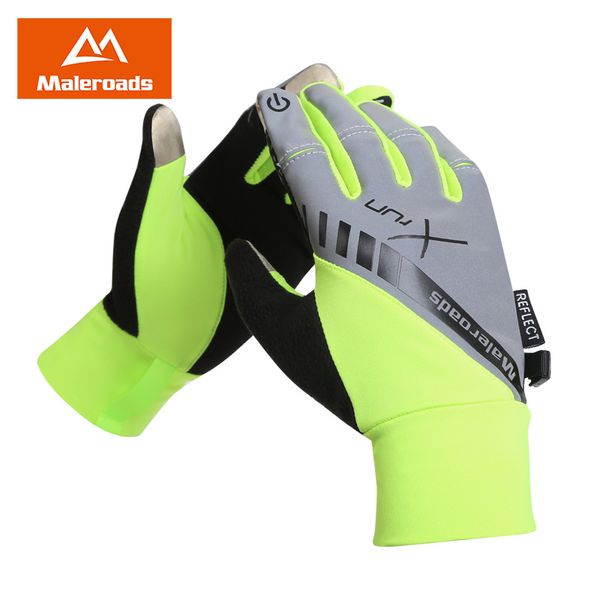 

winter fleece warm mitten cycling camp hiking glove full finger skiing hiking riding run motorcycle touch screen glove men women, Black