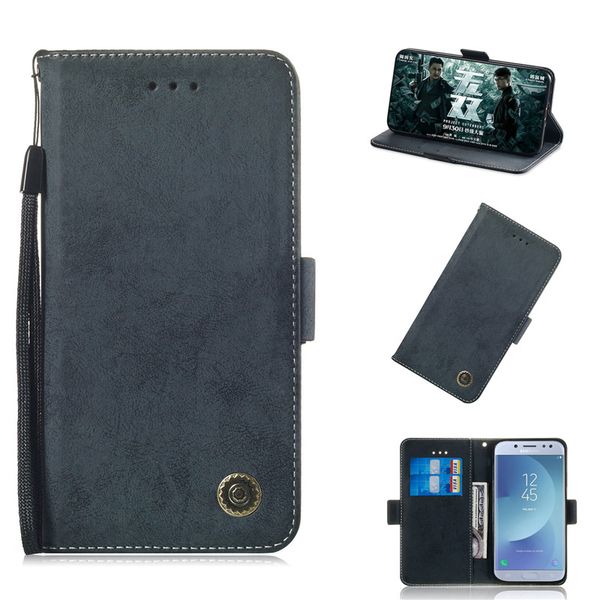 

flip stand for samsung galaxy j7 pro/j730 j7 2017 european version case pure retro leather cover design mobile phone bags