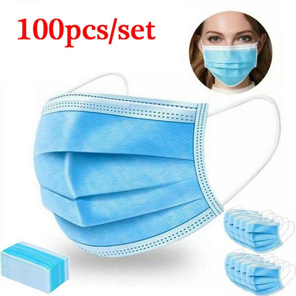 

in stock fast delivery disposable face masks 3-layer nonwoven filter cotton masks safety masks anti dust home use comfortable mask
