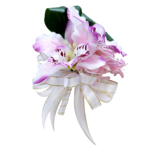 

wedding flower corsage butterfly orchid groom man boutonniere party decor