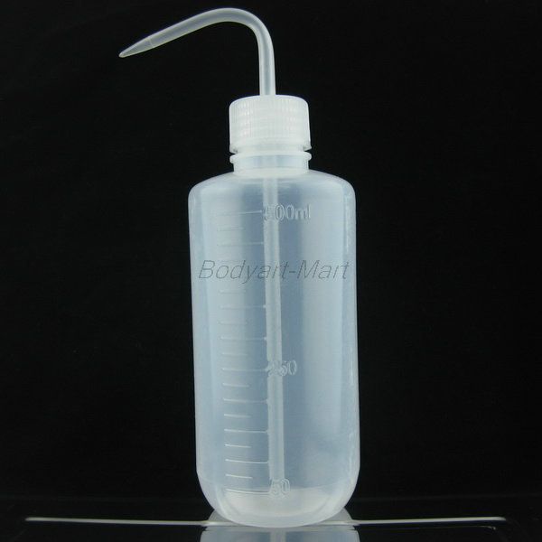 

one 500ml 16oz plastic tattoo green soap wash squeeze bottle supply sqb-a16